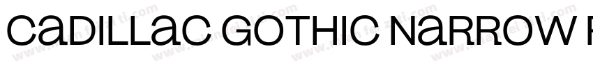 Cadillac Gothic Narrow Regular字体转换